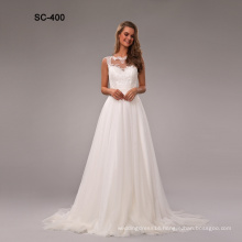 2019 New Arrival Lace Embroidery wedding dress bridal